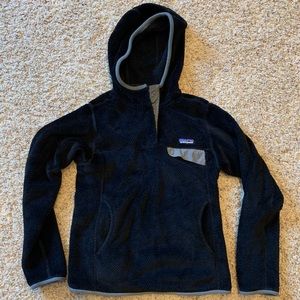 Like New Patagonia Re-Tool Snap Hoodie Black Size Small